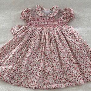 Angel’s Kids Girls Smock Floral Dress Size 24 M
